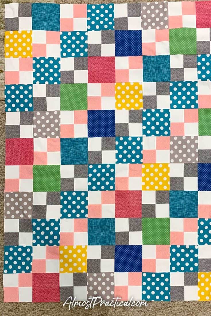 finished patchwork quilt top