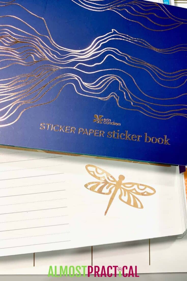 dragonfly planner sticker 