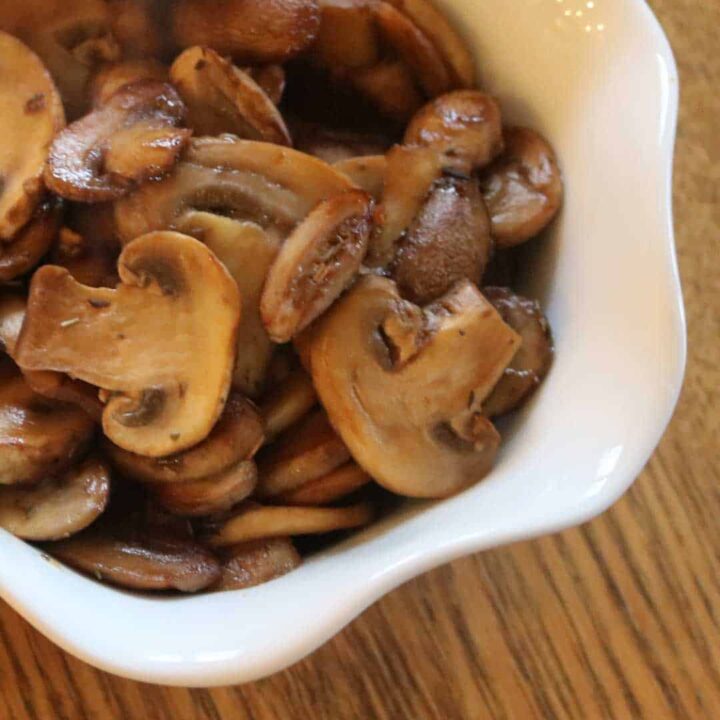 sautéed mushrooms in a bowl