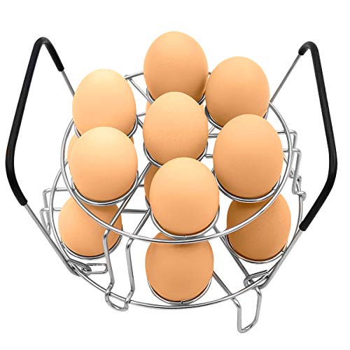 Stackable Egg Steamer Rack with Silicone Handles 