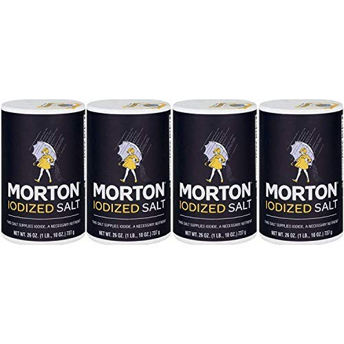 Morton Iodized Salt, 26 oz, Pack of 4-SET OF 4