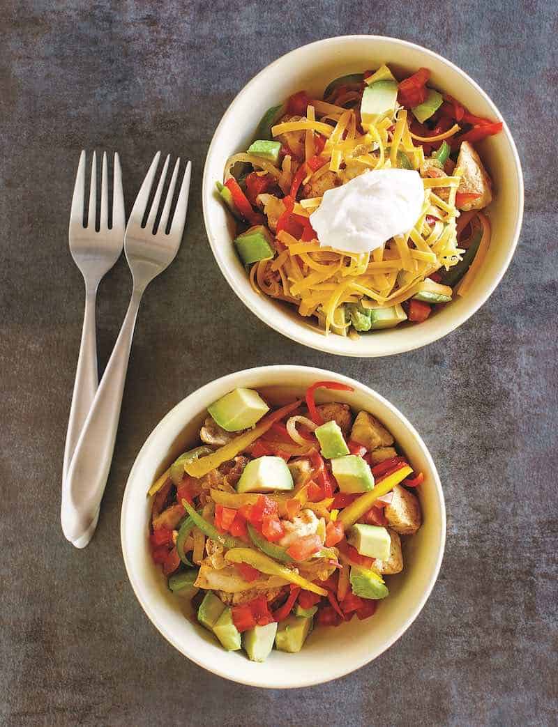 Gluten Free Chicken Fajita Bowls in Instant Pot