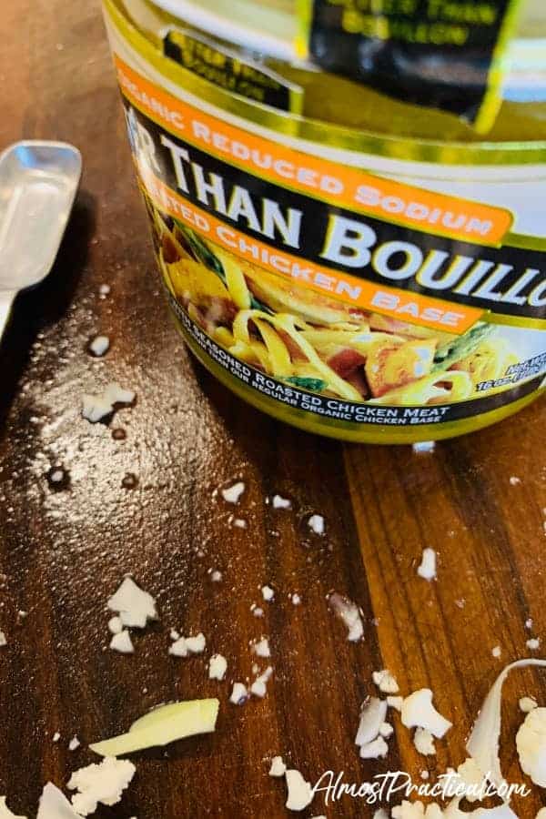 the low sodium chicken bouillon that I use in this Instant Pot cauliflower soup recipe