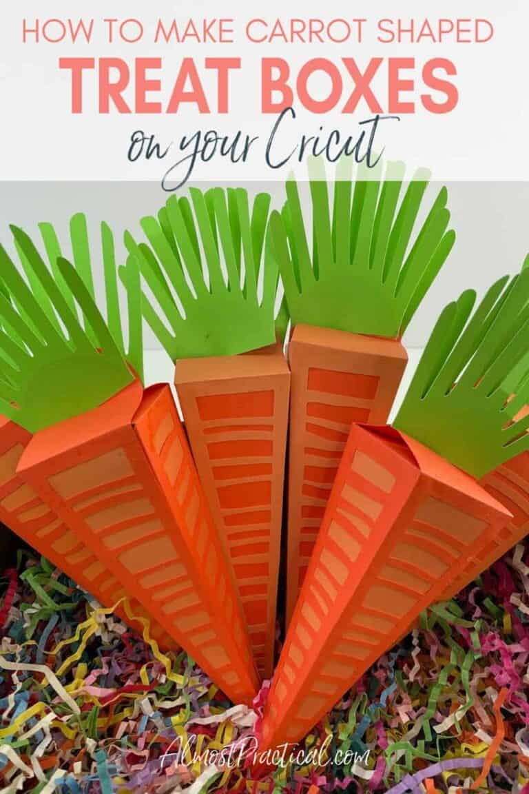 Carrot Shaped Easter Treat Boxes to Make on a Cricut