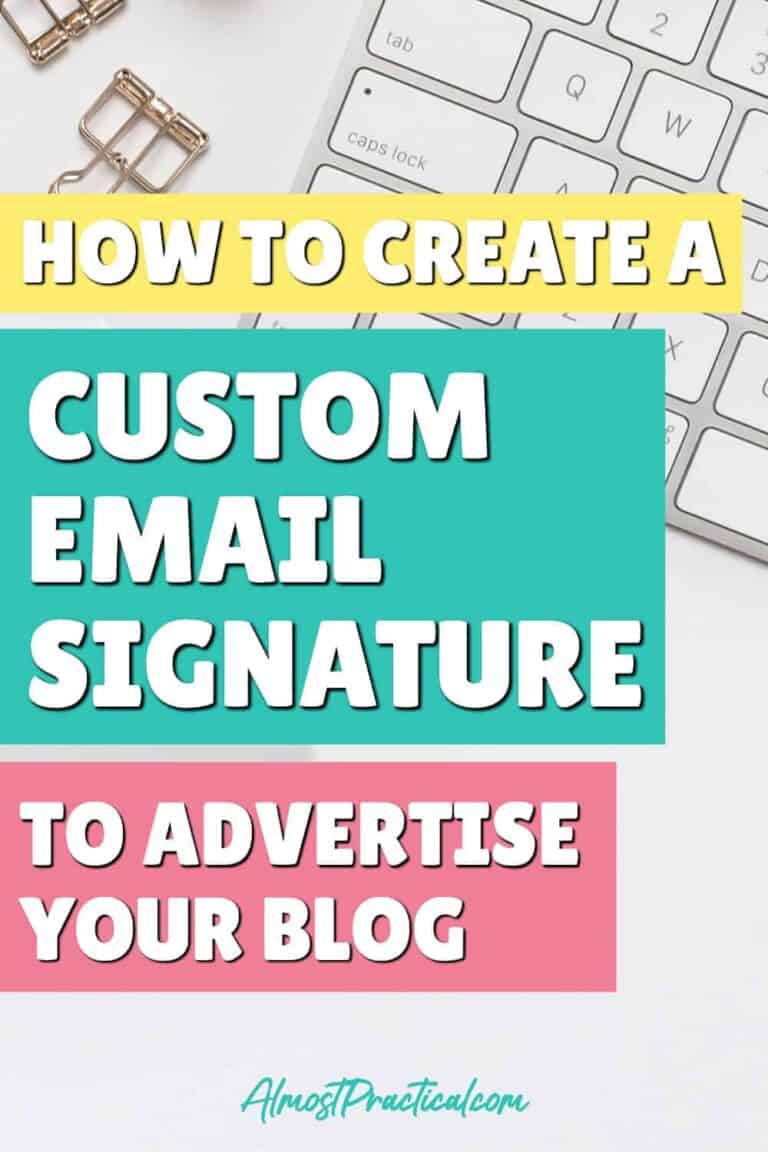 Use a Custom Email Signature With Photo To Advertise Your Blog