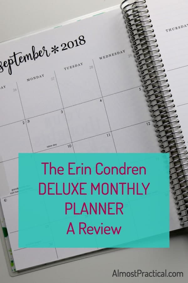 deluxe monthly planner review