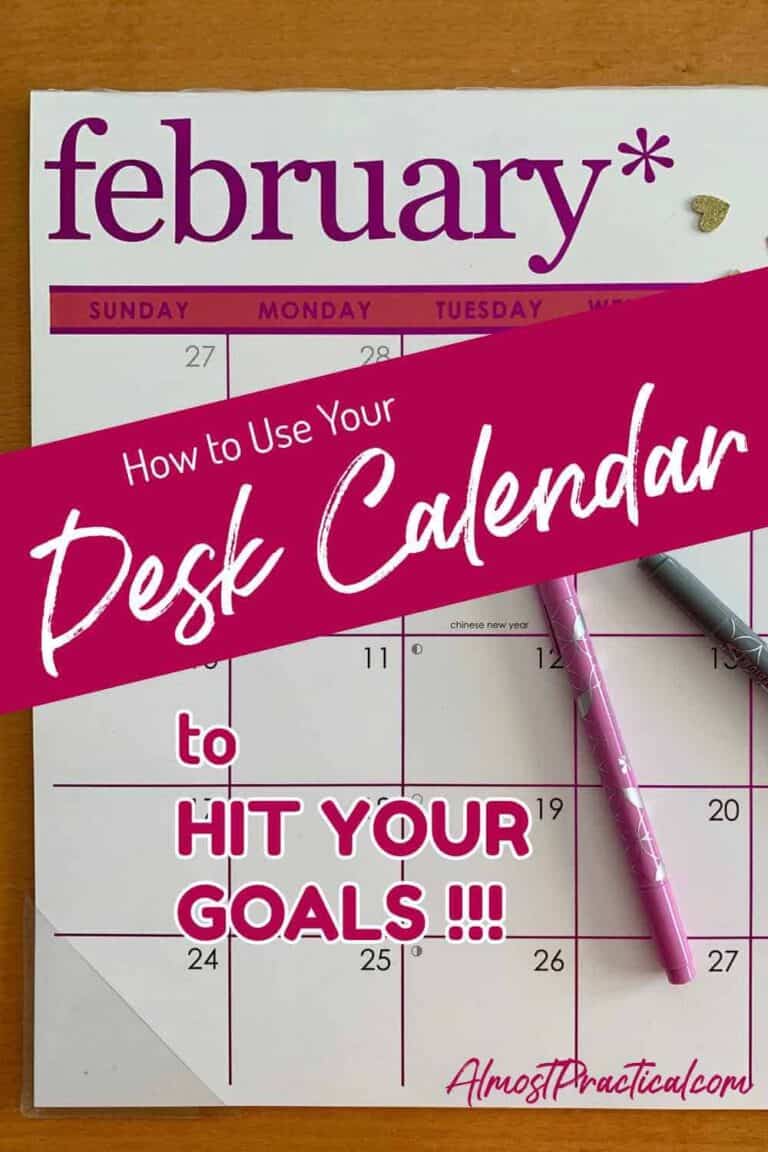 How to Use a Desk Calendar