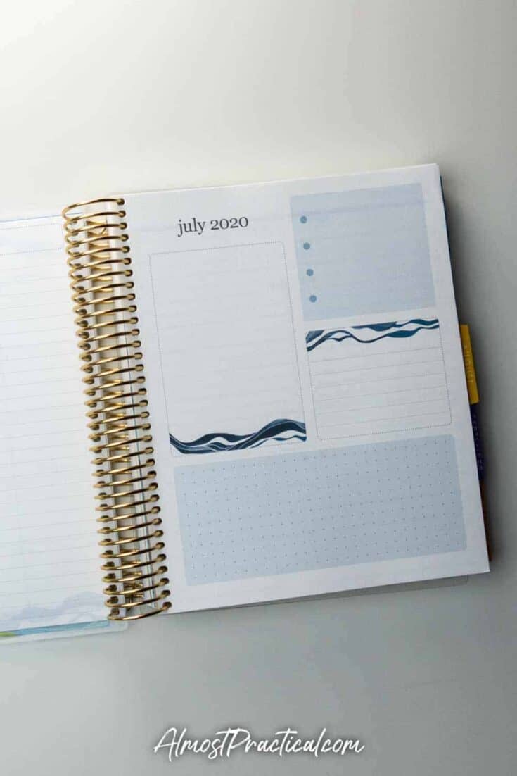 Productivity Pages in the Erin Condren Daily Coiled LifePlanner 2020-2021