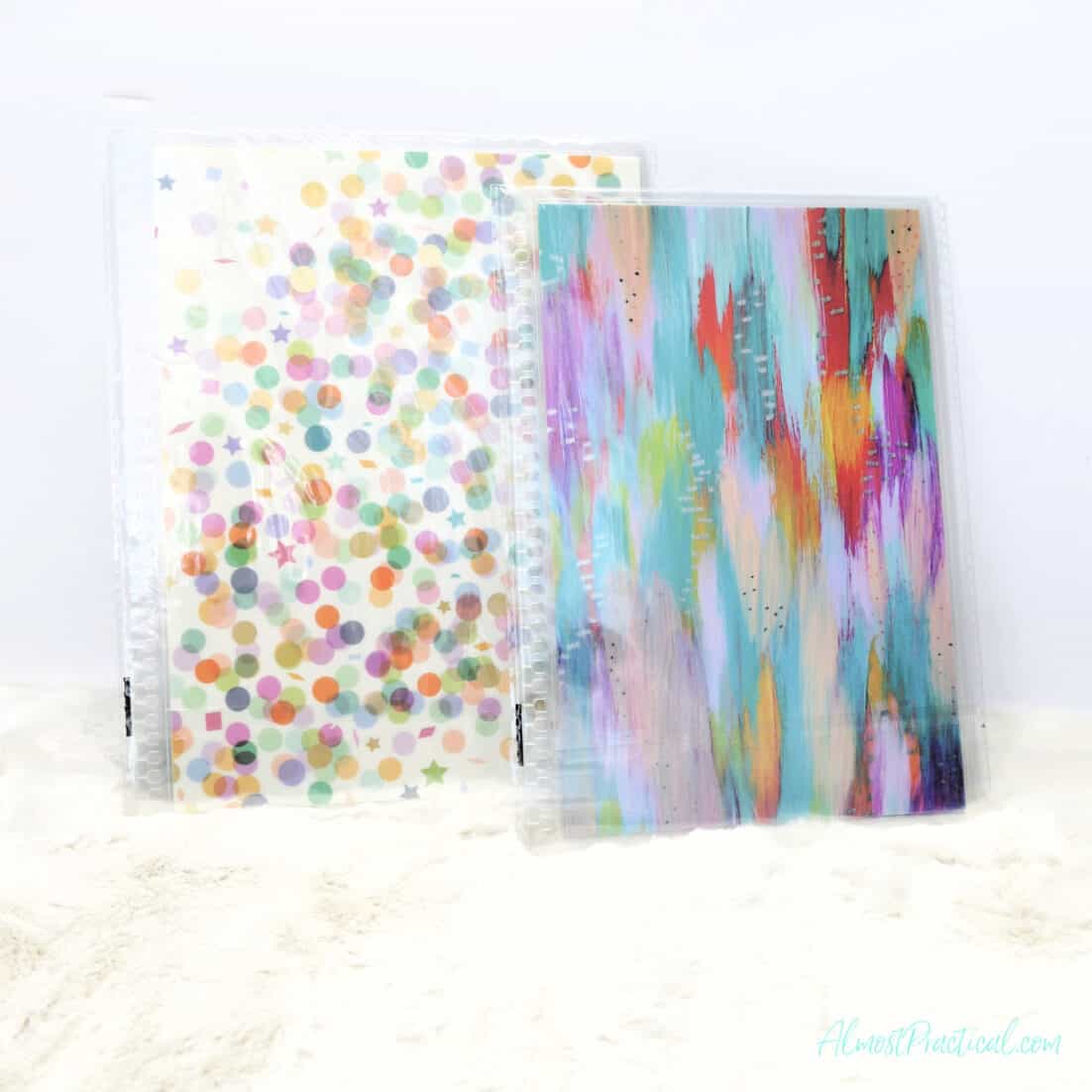 2 Erin Condren Interchangeable covers side by side