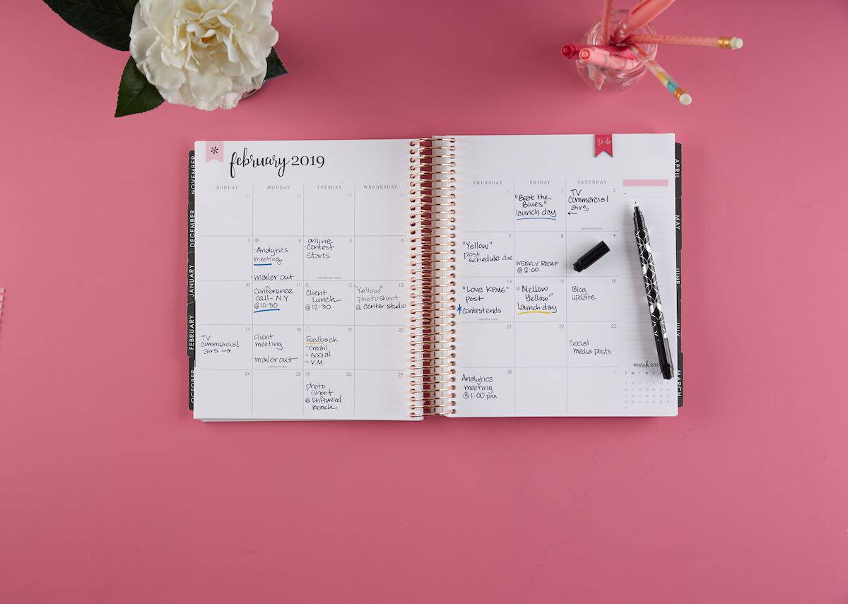 Erin Condren Deluxe Monthly Planner Layout