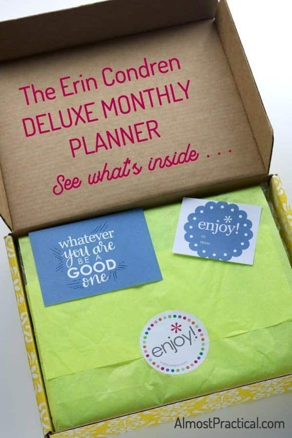 The Erin Condren Deluxe Monthly Planner Review - see what's inside