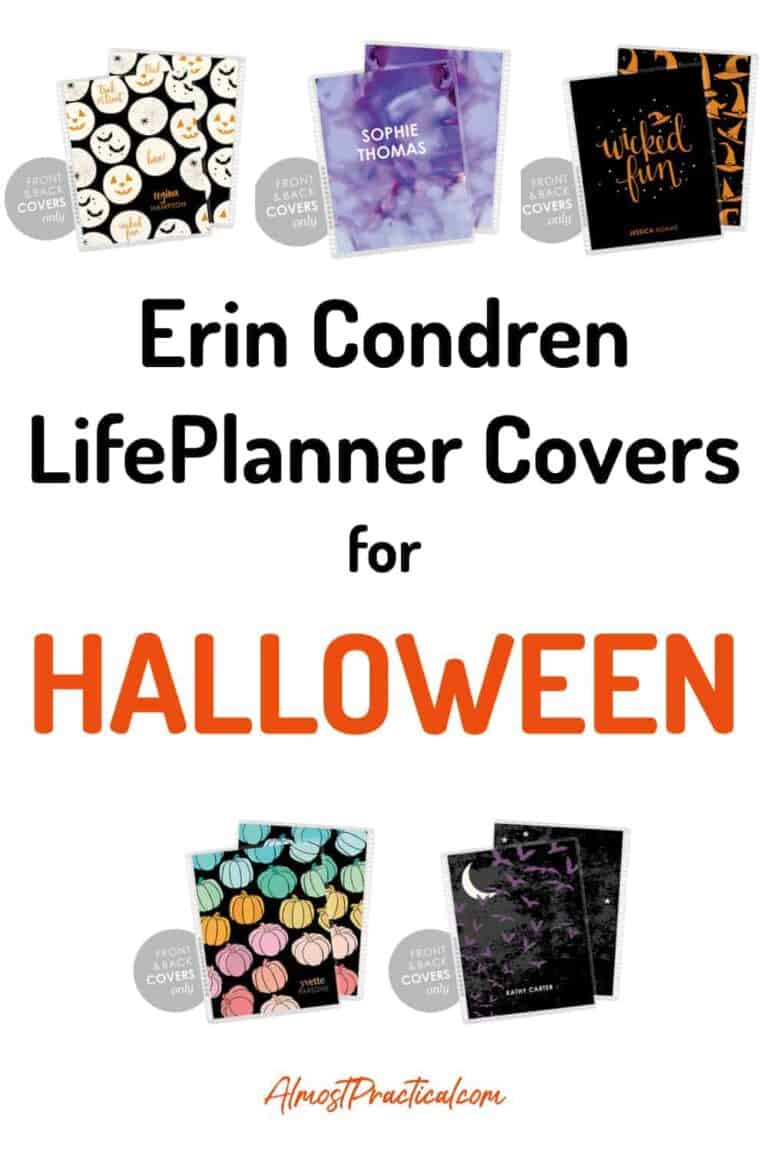 Erin Condren LifePlanner Covers for Halloween