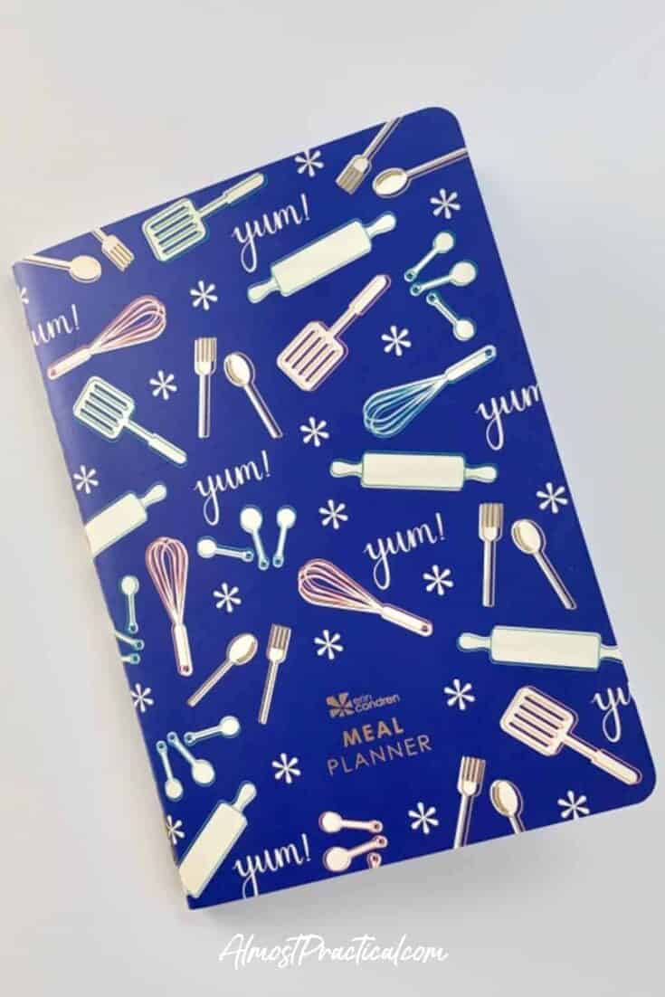 Erin Condren Petite Planner Meal Planning Journal front cover.