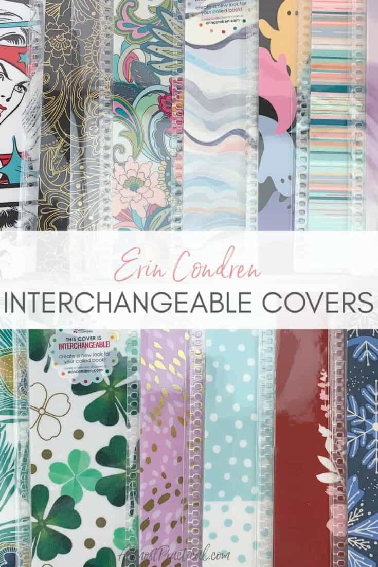 a collection of Erin Condren Interchangeable covers