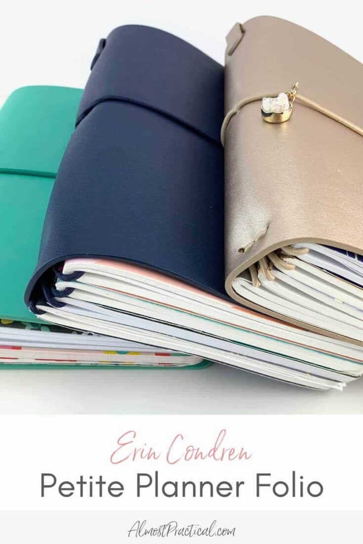 set of Erin Condren Petite Planner Folios