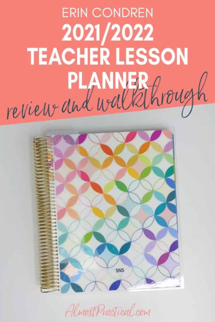 Erin Condren MidCentury Circles Teacher Lesson Planner