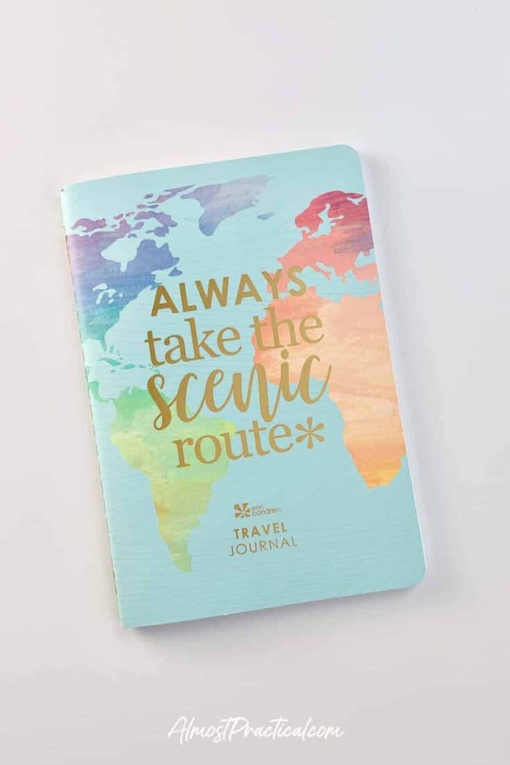 Front cover of the Erin Condren Travel Planner.