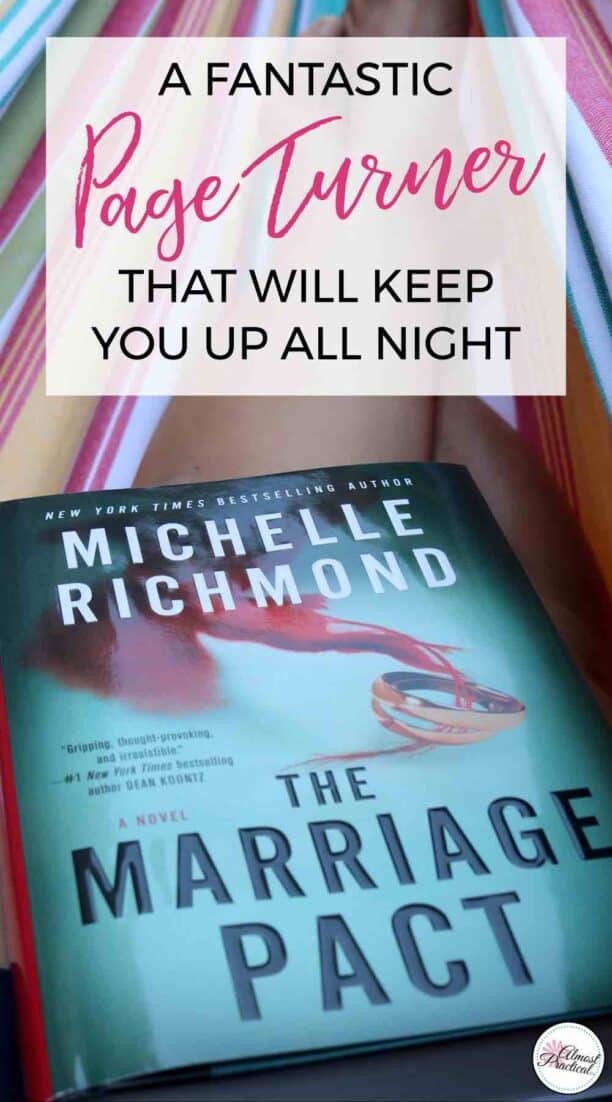 The Marriage Pact by Michelle Richmond is a spine chilling page turner that will keep up into the wee hours of the night. One of the must read books of the summer.