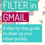 how to create a filter in gmail