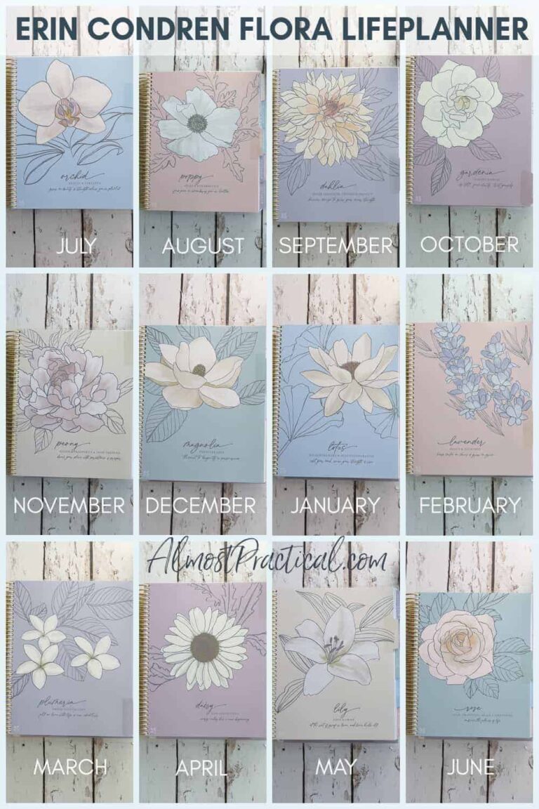 Erin Condren LifePlanner Review – Flora Hourly Design – 2021/2022