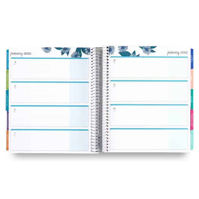 Erin Condren Flower Power LifePlanner horizontal layout