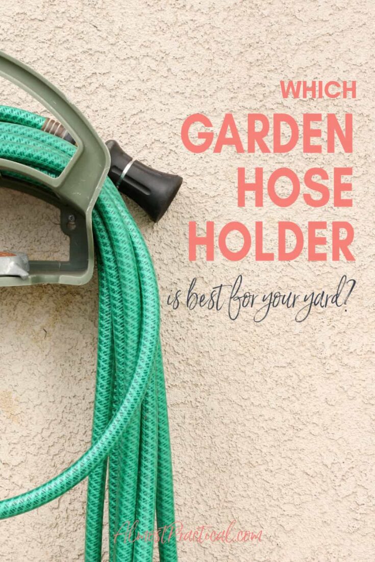 garden hose on holder