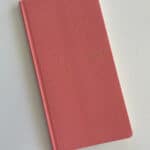 coral color wallet size planner book