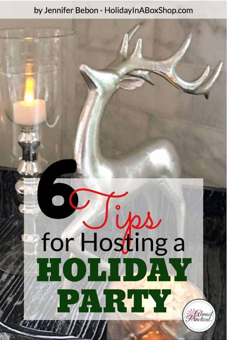 6 Holiday party tips for hosting a winter celebration - Holiday decorating tips to create a festive home for Christmas.