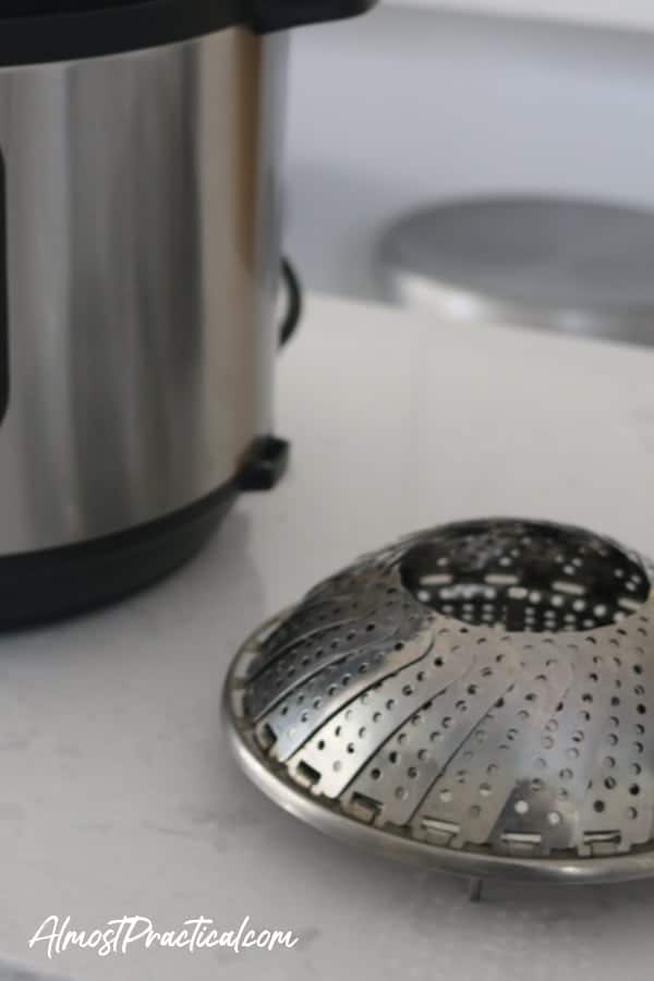 Stainless steel steamer basket that works with Instant Pot