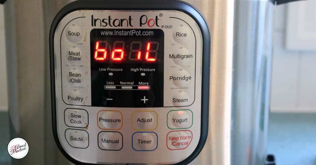 Instant Pot yogurt - boil the milk