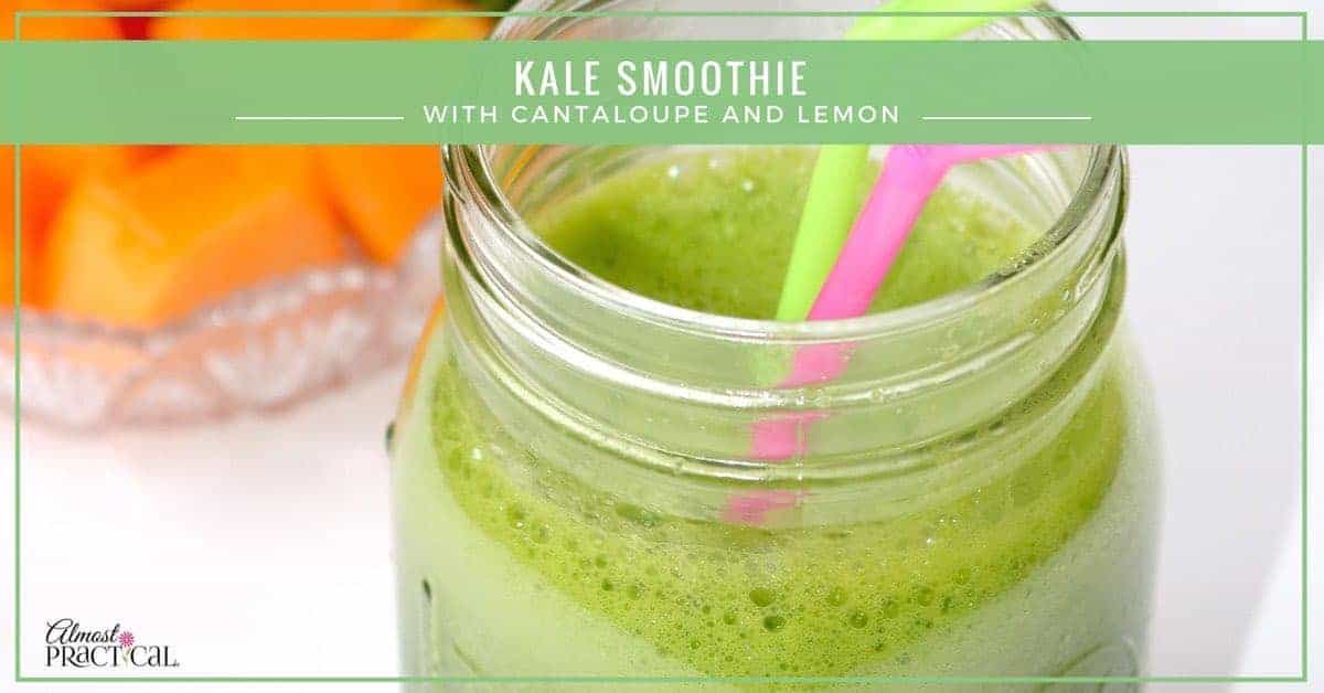 This kale smoothie recipe gets its sweetness from cantaloupe and a little tang from lemon. Start your morning with this delicious and healthy beverage.