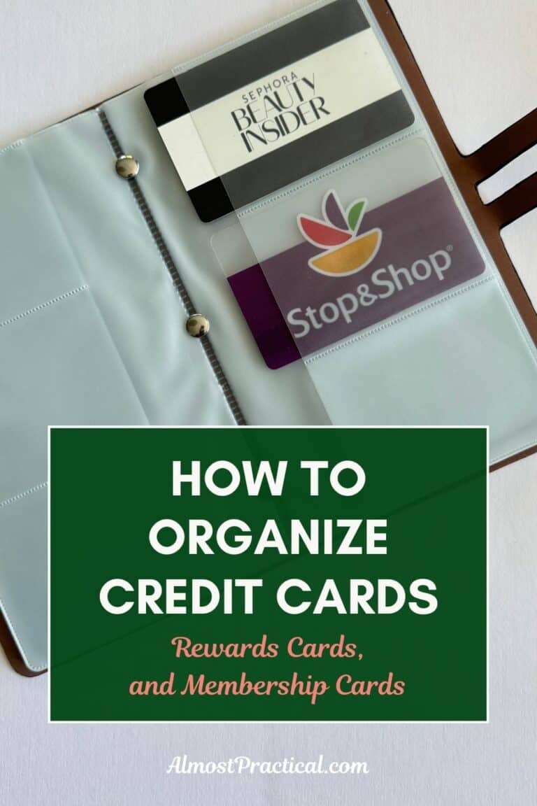 How to Organize Credit Cards, Rewards Cards, Gift Cards and Membership Cards