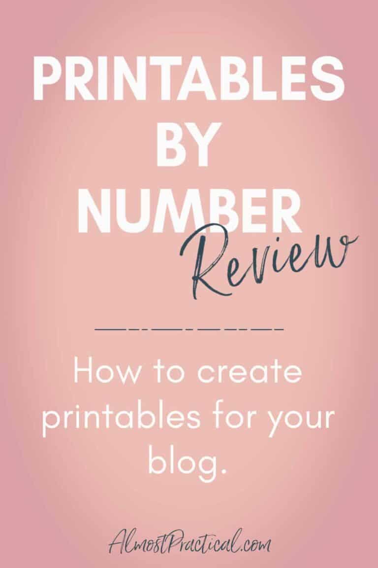 Printables by Number Course Review