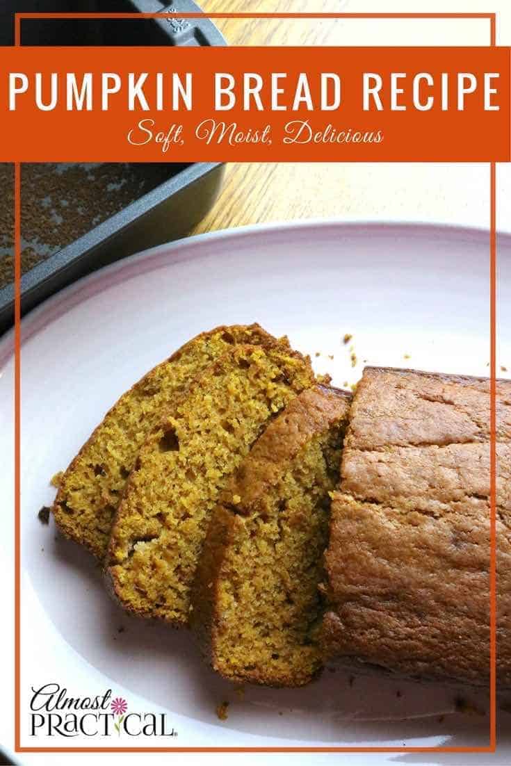 pumpkin bread sliced