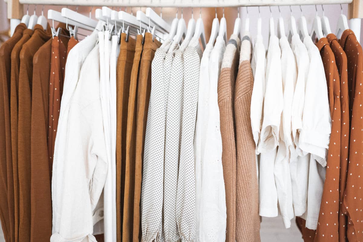 rack of clothing