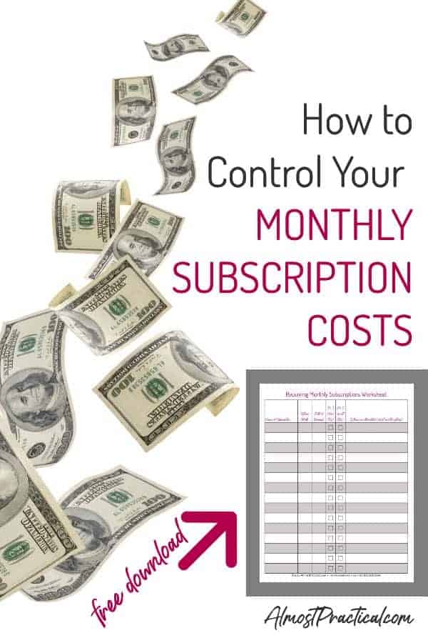 how to control monthly subscription costs