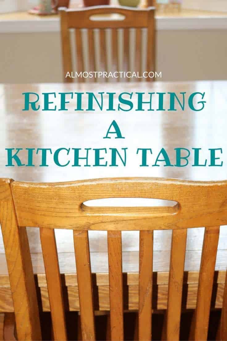 Refinishing a Kitchen Table