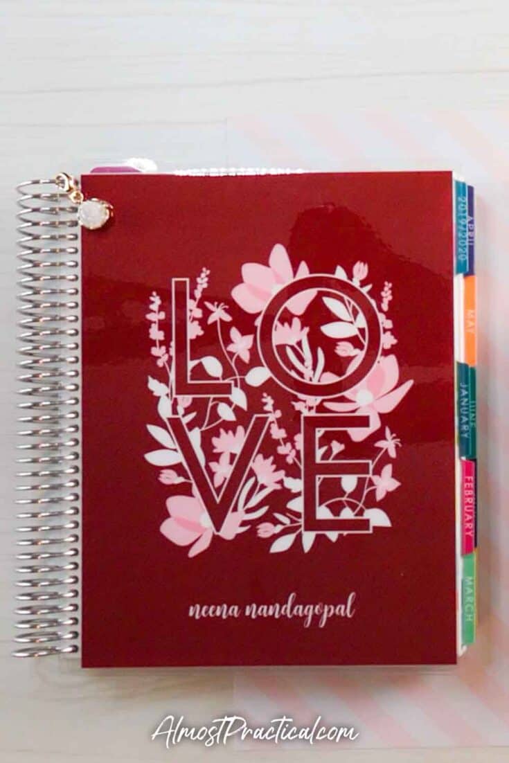 Erin Condren LifePlanner Valentine's Day Cover