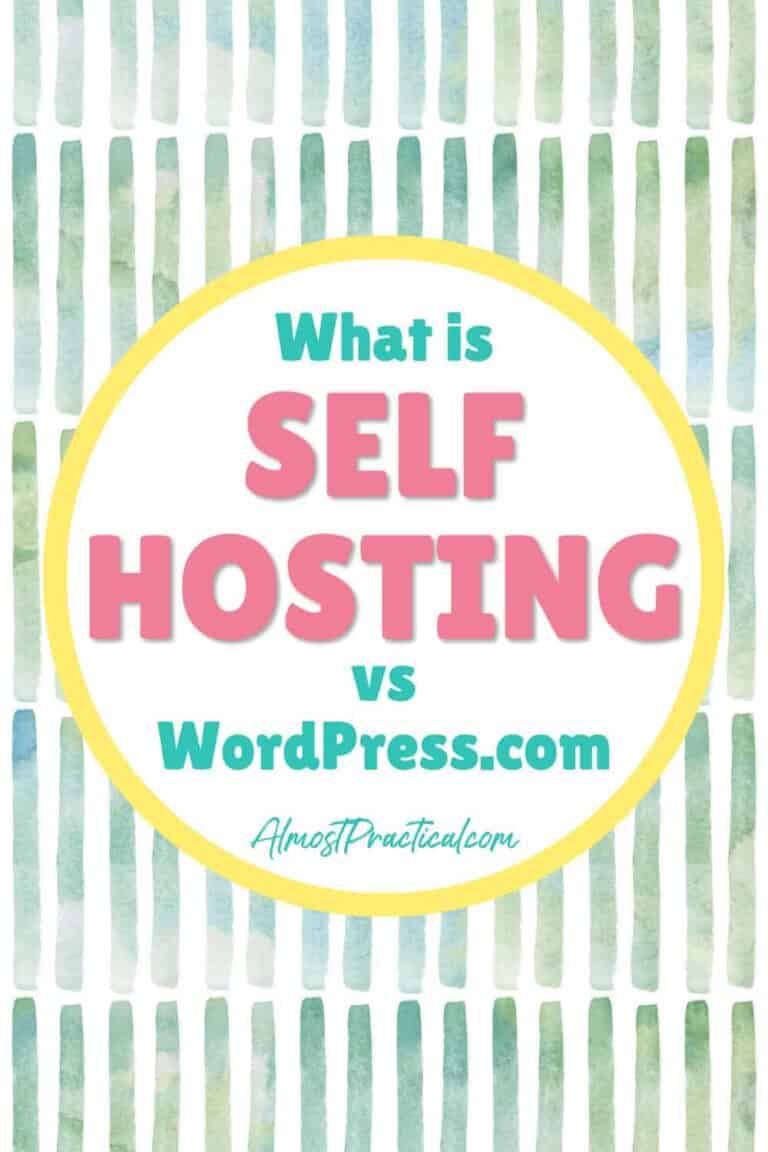 WordPress: What is Self Hosting vs. WordPress.com?