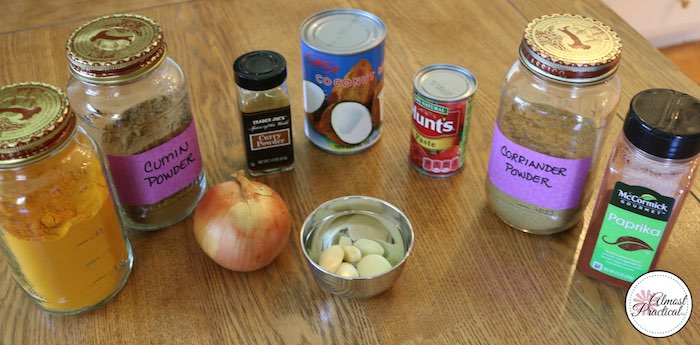 Spices used for this homemade chicken tikka masala recipe.