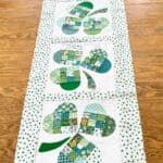 st patricks day table runner quilt top