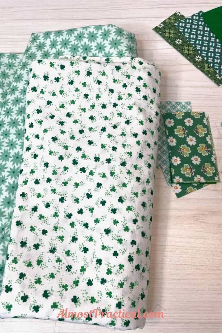 shamrock printed fabric