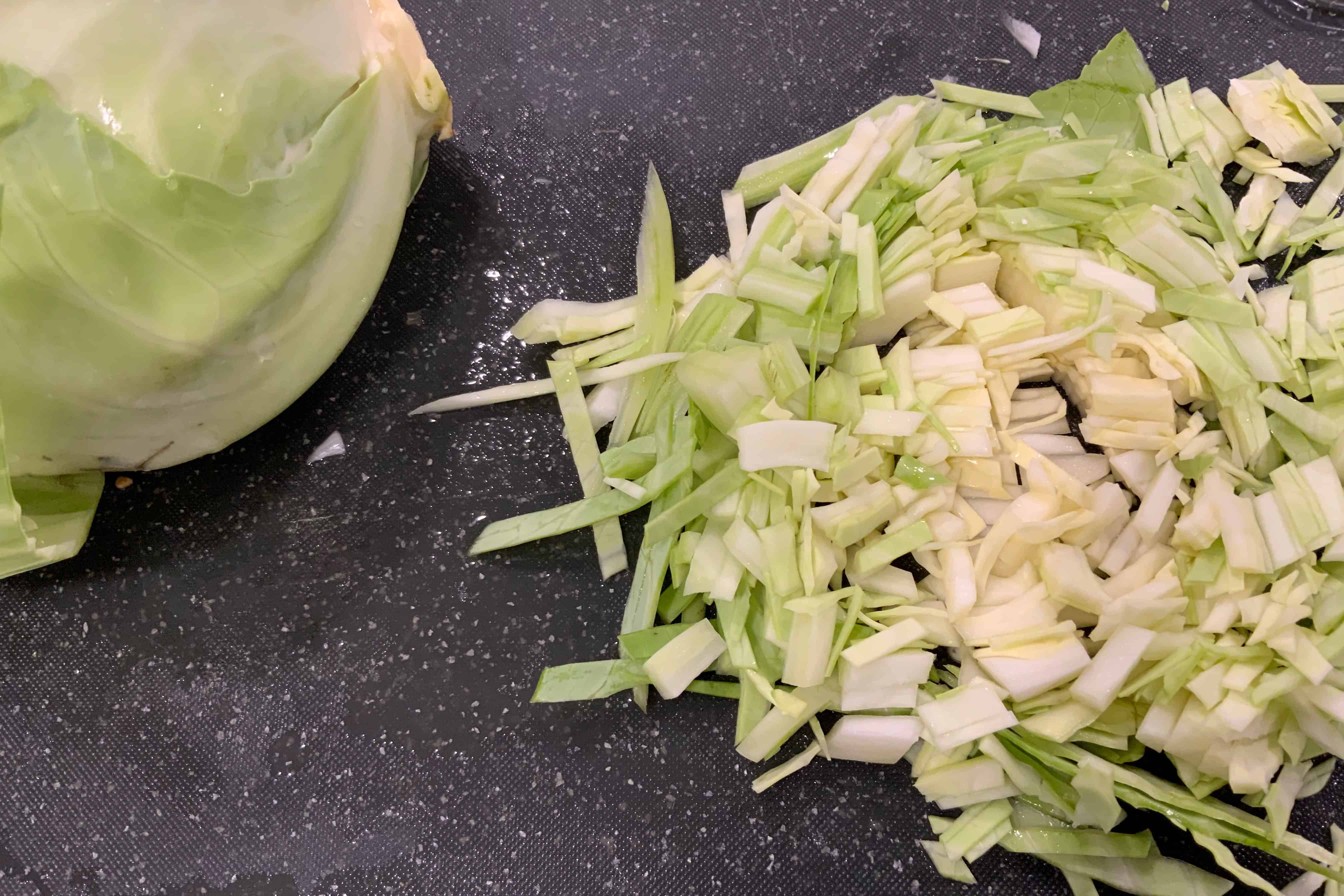 shredded cabbage