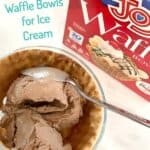 Waffle bowls for ice cream