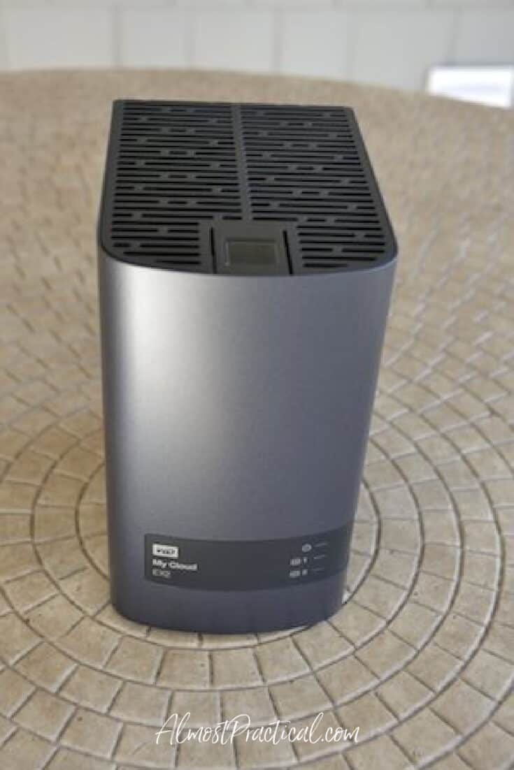 photo of a wd my cloud storage device